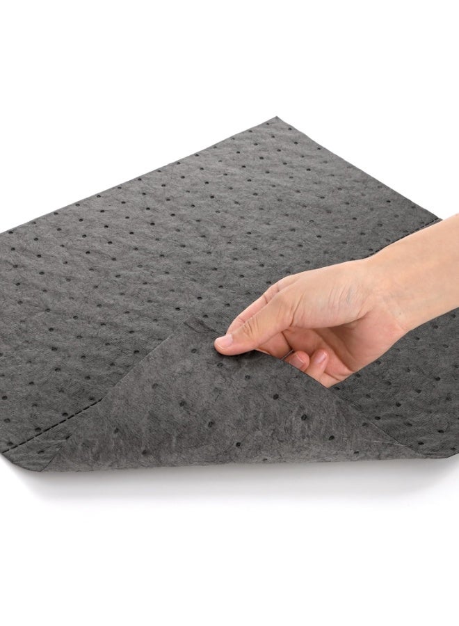 Okllen 50 Pcs Oil Absorbent Pads, 16"x18" Pigmats Spill Pads Dimpled Texture for Fast Spill Cleanup for Garage, Workshop & Industrial Use - Image 4