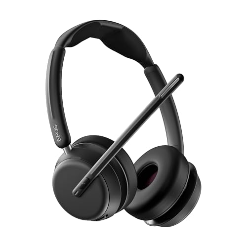 EPOS IMPACT 1060 DoubleSided Wireless Office Headset With Microphone EPOS AI Noise Cancellation Super Wideband Audio Bluetooth Comfortable Fit Perfect For Clear Calls In Busy Workspaces - Image 1