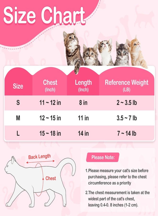 Coppthinktu Cat Recovery Suit for Abdominal Wounds or Skin Diseases, Breathable E-Collar Alternative for Cats and Dogs, After Surgery Wear Anti Licking Wounds Medium - Image 2