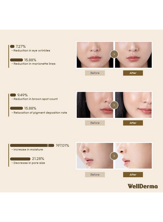 Wellderma Sapphire Premium Collagen Impact Fitting Mask 4 Ea Korean Face Sheet Mask For Rough And Dry Skin Hydrating Overnight Sheet Mask With Patented Porous Structure Hydrogel Type Niacinamide - Image 3