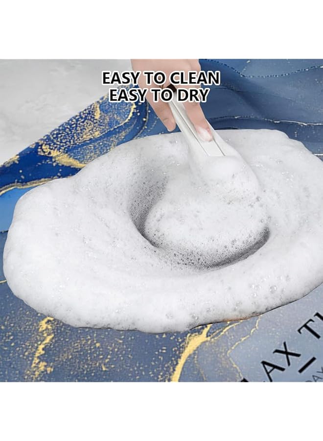 إيروريكس سجادة حمام مع سجادة حمام عالية الامتصاص وسريعة الجفاف سجادة أرضية مبطنة بقماش يشبه القطن قابلة للغسل في الغسالة سجادات حوض استحمام لغرفة الاستحمام وغرفة النوم 40 × 60 سم ياقوت - Image 5