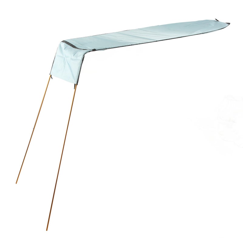 Kayak Shade Canopy Portable Foldable Boat Awning Set Kayak Canoe Sunshade Accessories Light Blue - Image 2