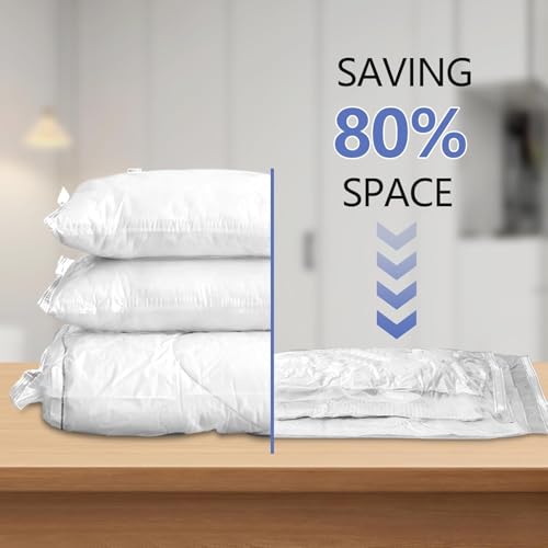 SELLWIZE Vacuum Storage Bags with Electric Pump, 4 Pack Large, Space Saver Bags with Triple-sealed Valve Airtight,Reusable Space Saver Compression Storage Bags For Packing - Image 4