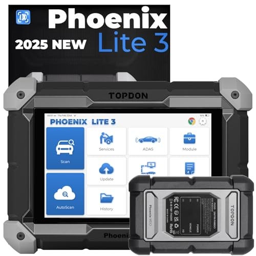 TOPDON Phoenix Lite 3, 2025 Upgraded TopDon Scanner of Lite 2, Bidirectional Scan Tool with CAN-FD, Car Diagnostic Scanner Tools, 35+ Maintenance Resets, Topology Mapping, ECU Coding, FCA Autoauth - Image 1