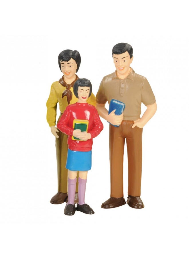 Constructive Playthings Constructive Playthings Pretend Play Family - Asian Family - Grandpa to Baby 5 inches  - Image 4