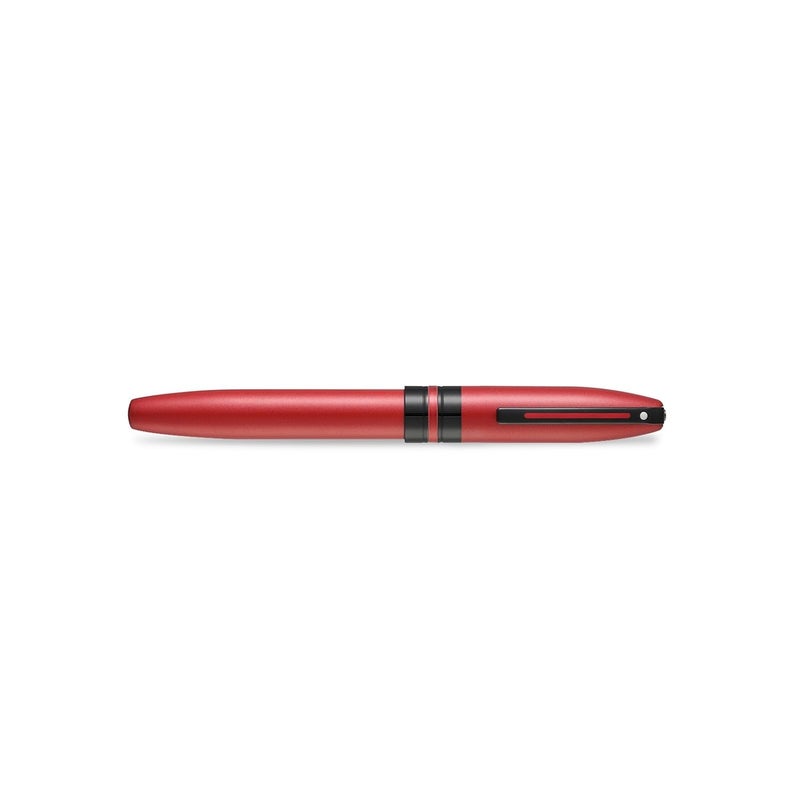 SHEAFFER قلم شيفر أيكون E9111 معدني أحمر مع تفاصيل سوداء PVD - Image 3