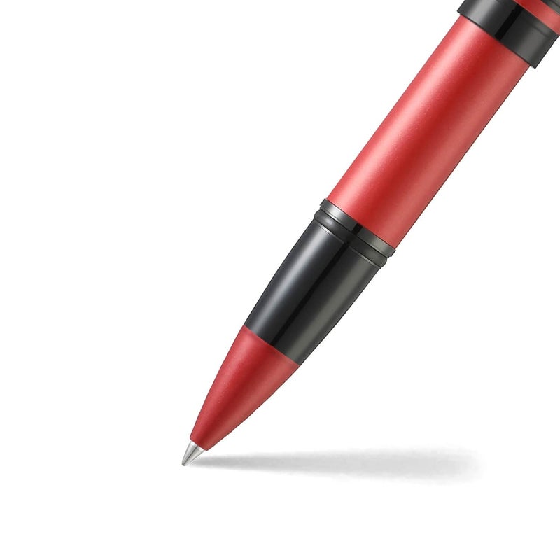 SHEAFFER قلم شيفر أيكون E9111 معدني أحمر مع تفاصيل سوداء PVD - Image 4
