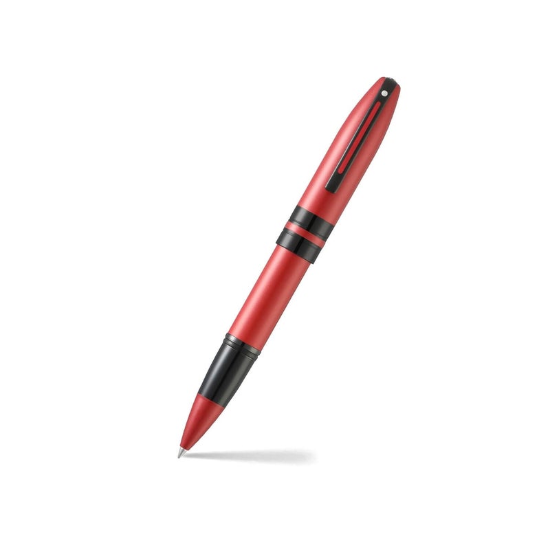 SHEAFFER قلم شيفر أيكون E9111 معدني أحمر مع تفاصيل سوداء PVD - Image 1