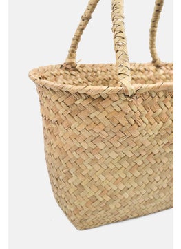 Muy Mucho Seagrass Storage Bag 26 x 13 x 17 cm, Beige  - Image 3