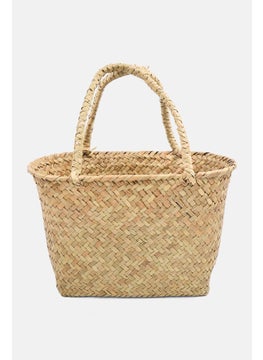 Muy Mucho Seagrass Storage Bag 26 x 13 x 17 cm, Beige  - Image 1