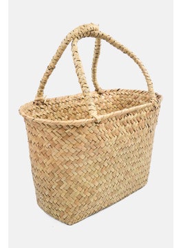 Muy Mucho Seagrass Storage Bag 26 x 13 x 17 cm, Beige  - Image 2