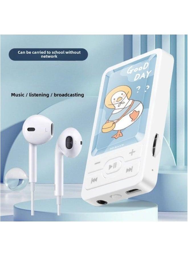 Students Listen To Music Mp3 Walkman High School Boys And Girls Mini Portable Sports Player-Body Color:A1 Cole Duck-Memory Capacity:External Sound Version 128 Can Save 20,000 Songs + 4-piece Set - Image 3