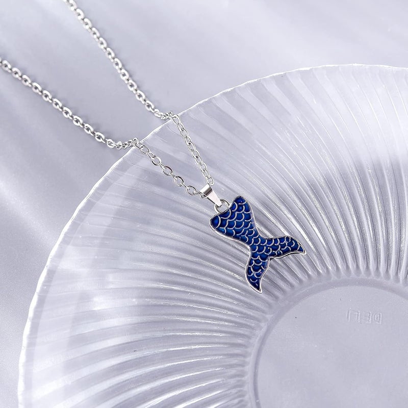 FM FM42 Temperature Sensing Color Changing Pendant Necklace with 19.29" Stainless Steel Rolo Chain - Image 4