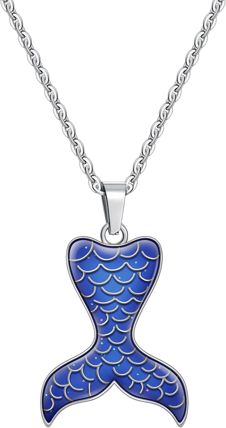 FM FM42 Temperature Sensing Color Changing Pendant Necklace with 19.29" Stainless Steel Rolo Chain - Image 2
