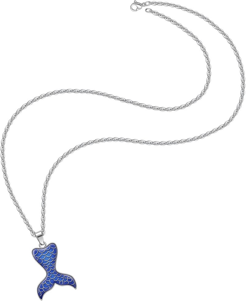 FM FM42 Temperature Sensing Color Changing Pendant Necklace with 19.29" Stainless Steel Rolo Chain - Image 3