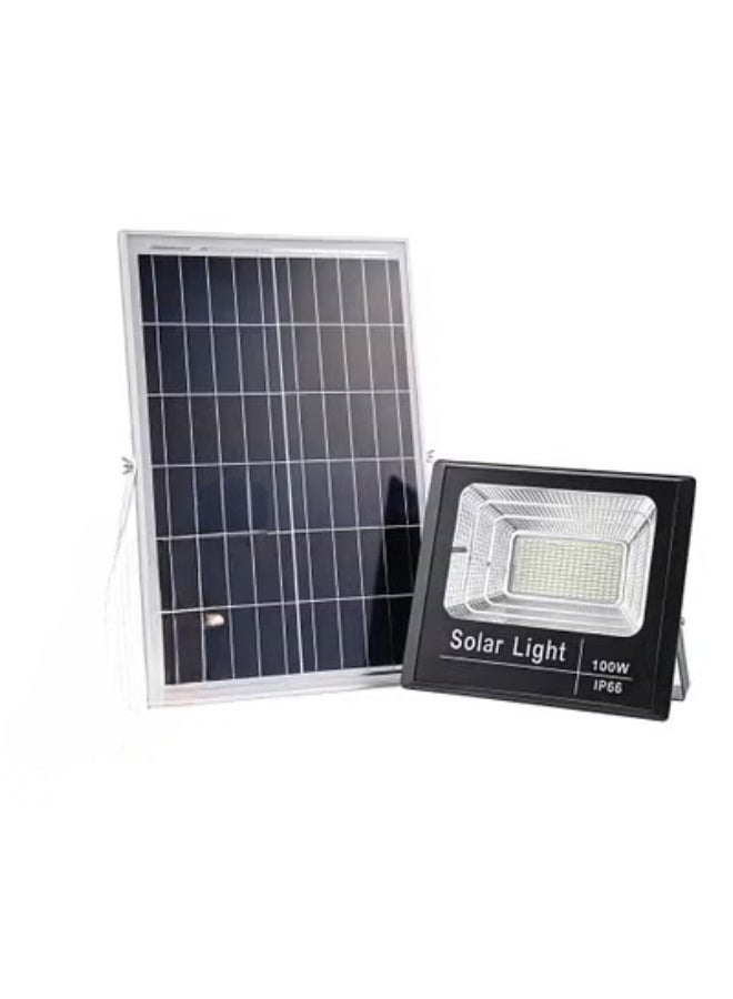 Roska 100W Solar LED Flood Light , IP65 Waterproof, Dusk to Dawn Outdoor Lamp