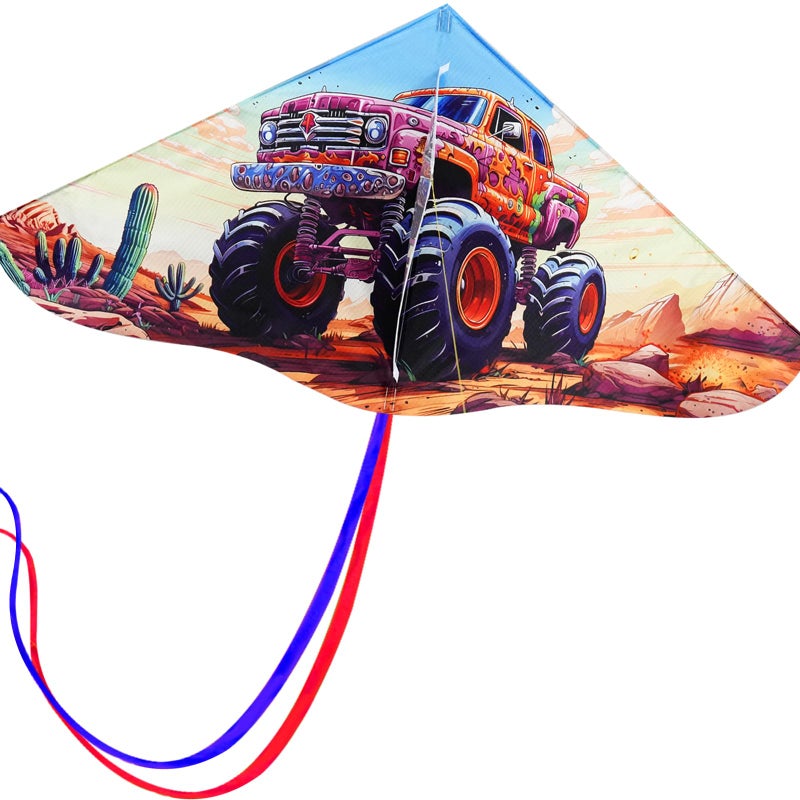 HENGDA KITE Painting Series Delta Kite,for Kids and Adults,Easy to Fly,Excellent Fabric and Structure Design,The Pictures are Beautiful in high Definition,Suitable for Beginners(41x21) in, pink - Image 1