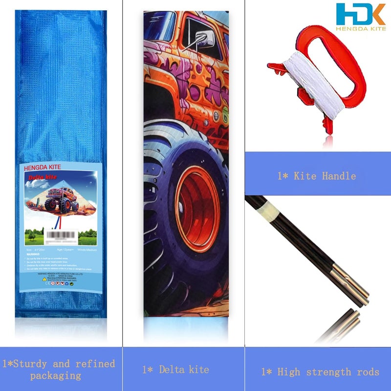 HENGDA KITE Painting Series Delta Kite,for Kids and Adults,Easy to Fly,Excellent Fabric and Structure Design,The Pictures are Beautiful in high Definition,Suitable for Beginners(41x21) in, pink - Image 2