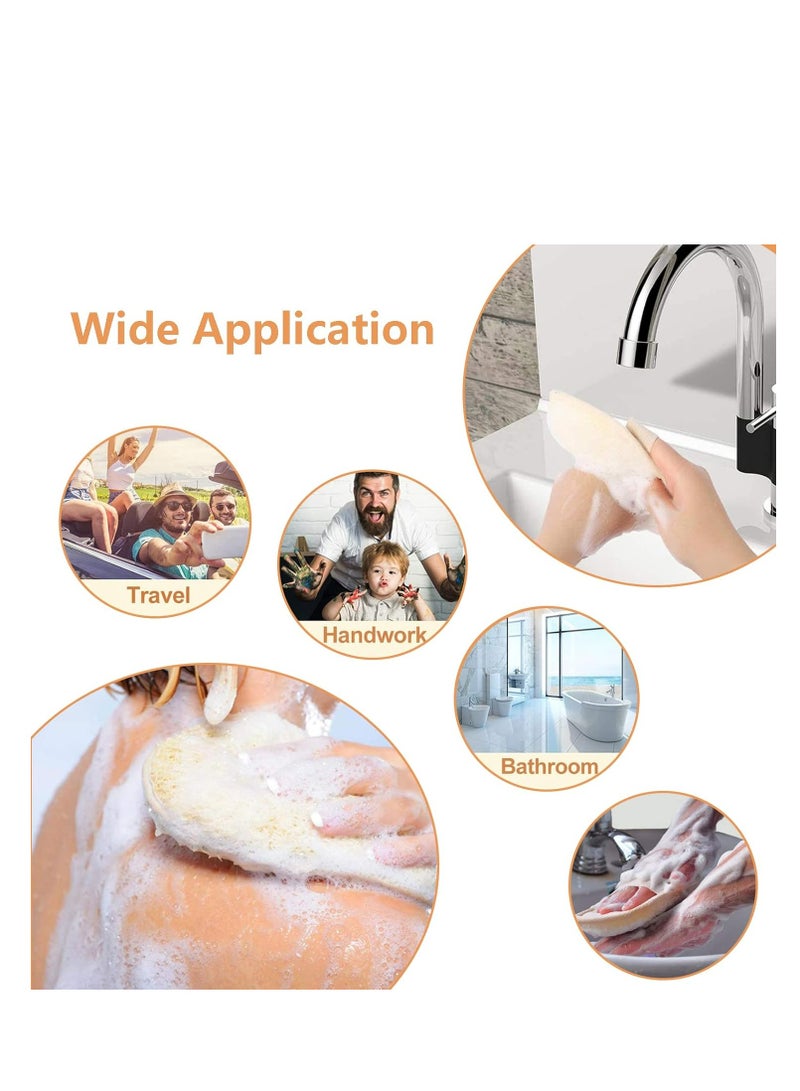 3PCS Natural Loofah Sponge Body Scrubber - Image 4