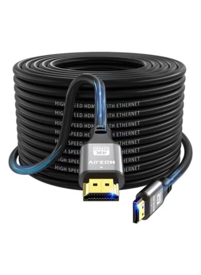 Premium 4K HDMI Cable 20m - Durable High Speed 2.0 Cord - Powerful 18Gbps Long Distance Connector for Ultra HD, HDR, PS5, Xbox - Image 1