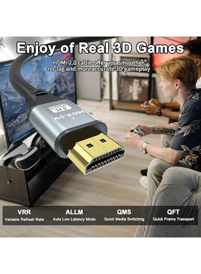 Premium 4K HDMI Cable 20m - Durable High Speed 2.0 Cord - Powerful 18Gbps Long Distance Connector for Ultra HD, HDR, PS5, Xbox - Image 5