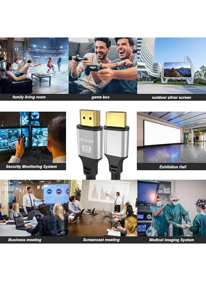 Premium 4K HDMI Cable 20m - Durable High Speed 2.0 Cord - Powerful 18Gbps Long Distance Connector for Ultra HD, HDR, PS5, Xbox - Image 2