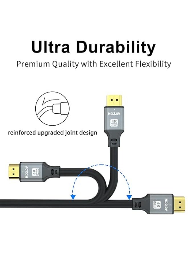 Premium 4K HDMI Cable 20m - Durable High Speed 2.0 Cord - Powerful 18Gbps Long Distance Connector for Ultra HD, HDR, PS5, Xbox - Image 4