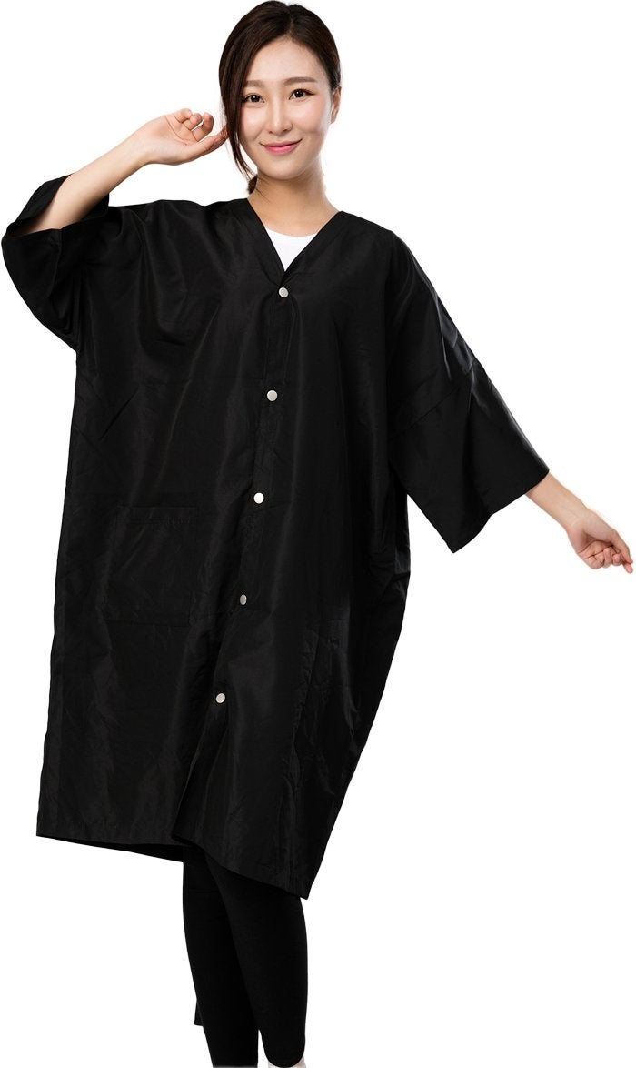 PERFEHAIR Salon Client Gown Robes Cape, Hair Salon Smock for Clients- Kimono Style, 5 Snap Closures