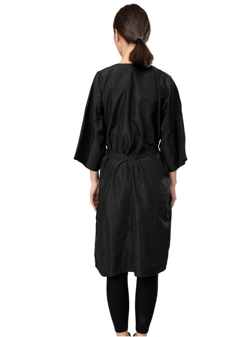 Perfehair PERFEHAIR Salon Client Gown Robes Cape, Hair Salon Smock for Clients- Kimono Style, 5 Snap Closures  - Image 3