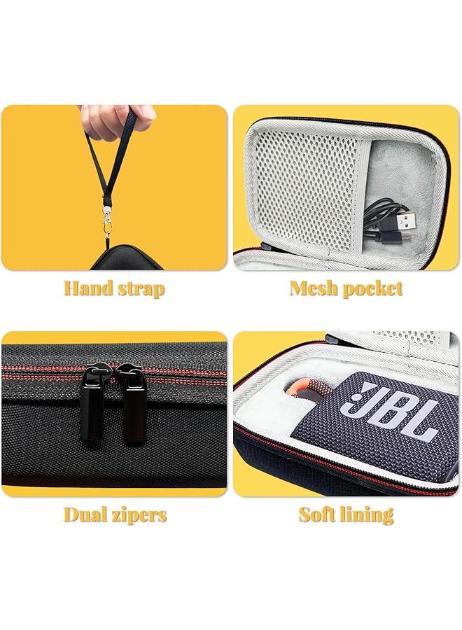 erorex Case For Jbl Portable Speaker Case Only! Hard Protective Travel Carrying Storage Case Bag Compatible With Charger And Usb Cable Go 3&2&Essential - Image 3