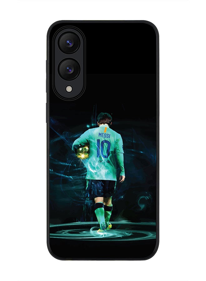 Stylizedd For Samsung Galaxy S25 Edge Case,Slim fit Camera Protection, Shockproof Thin Phone cover  - Golden Messi