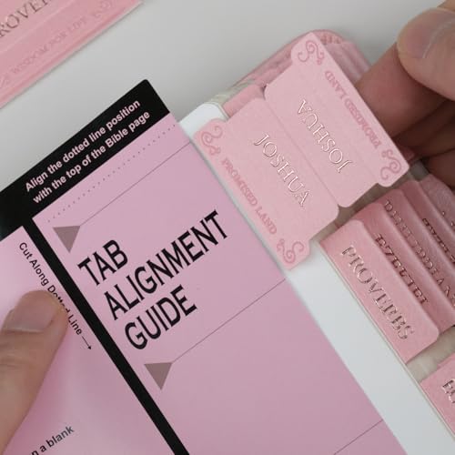 UPAFEXXI-Leather Bible Tabs with Book Summaries, Tooled Bible Tabs for Women and Men(Rose Gold Foil Lettering) Large Print Stickers, Easy to Read and Apply, 80 Chapters Labels for Easy Navigation - Image 3