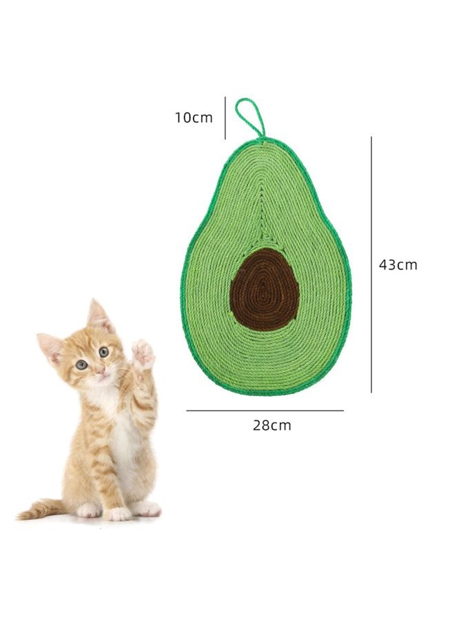 Neostyle Natural Durable Sisal Cat Scratch Mats with Lanyard for Walls Avocado - Image 2