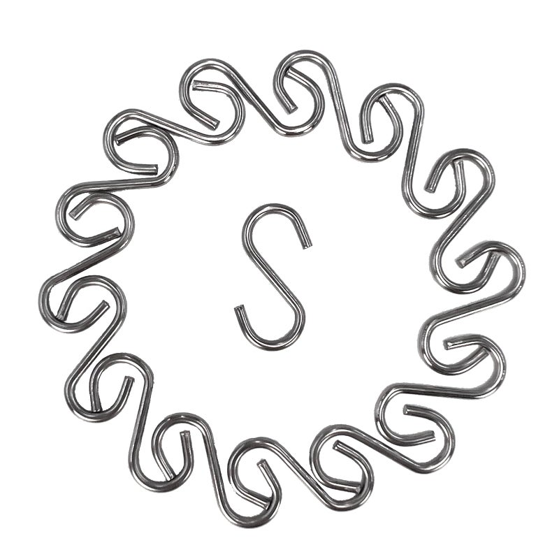 Vafon 200Pcs 1 Inch Stainless Steel S Hook Curtain Hanging Connectors Mini S Shaped Hangers Ornament For Diy Jewelry Chain Hardware Pet Name Tag Lure And Assembly Diy Crafts Doll House Towel Hook Key Ring - Image 5