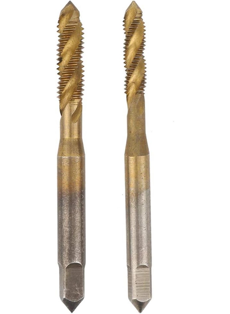 GGOOT 2PCs Screw Tap Hand Tool Hardware Accessory High Speed Steel for Spiral Cobalt Machine - Image 1
