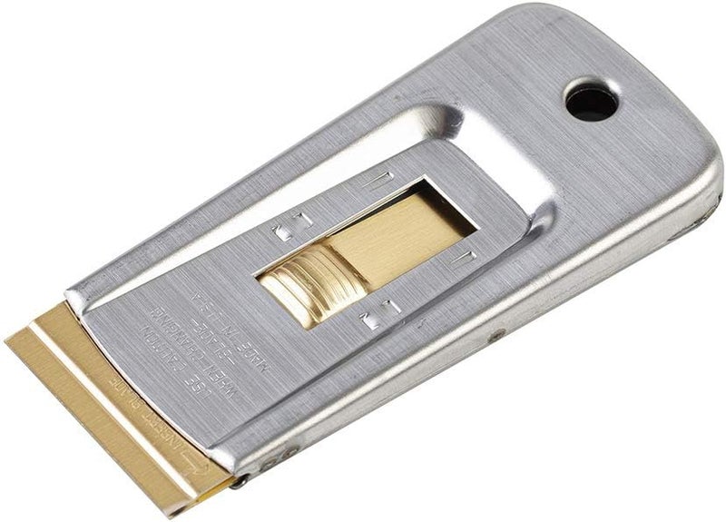 WEUPE Razor Blade Scraper Tools (Set of 1), Window Scraper, Glass Cooktop Scraper & Paint Scraper, Car Decal, Sticker and Glue Remover Razor Holder with 5 Replaceable Single Edge Blades - Image 2