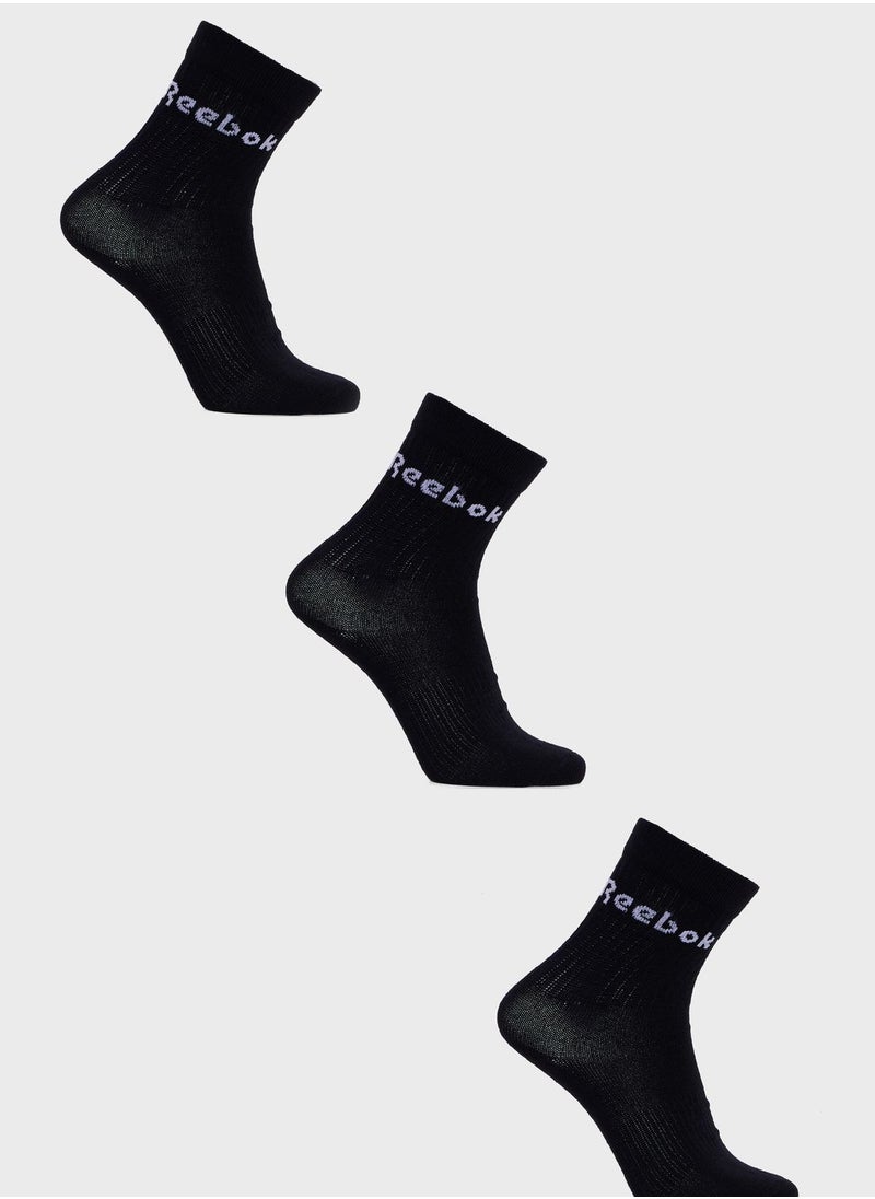 Reebok - 3 Pack Of Act Core Mid Crew Sock - Image 1