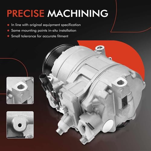 A-Premium Air Conditioner AC Compressor with Clutch Compatible with Mercedes-Benz GL320 2007-2008, R320 ML320 2007-2009, ML350 2010-2011, 3.0L 3.5L - Image 5
