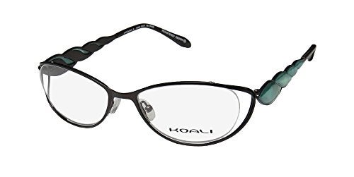 Koali 6982k For Ladies/Women Designer Full-Rim Shape Upscale Accessory Eyeglasses/Eyewear (52-17-130, Black/Green Opal) - Image 1