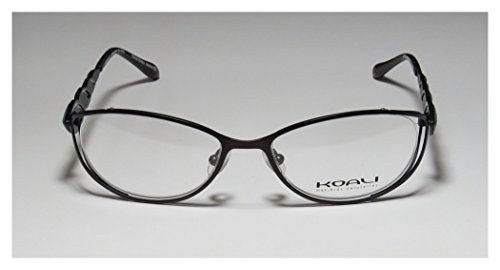 Koali 6982k For Ladies/Women Designer Full-Rim Shape Upscale Accessory Eyeglasses/Eyewear (52-17-130, Black/Green Opal) - Image 3