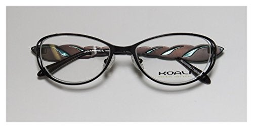 Koali 6982k For Ladies/Women Designer Full-Rim Shape Upscale Accessory Eyeglasses/Eyewear (52-17-130, Black/Green Opal) - Image 2