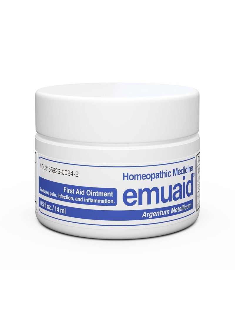 Emuaid emuaid Ointment for Eczema and Psoriasis Relief, Reduces Itching, Pain, Swelling, Regular Strength Treatment for 100+ Skin Conditions, Steroid and Chemical-Free, Suitable for All Ages, 0.5oz 