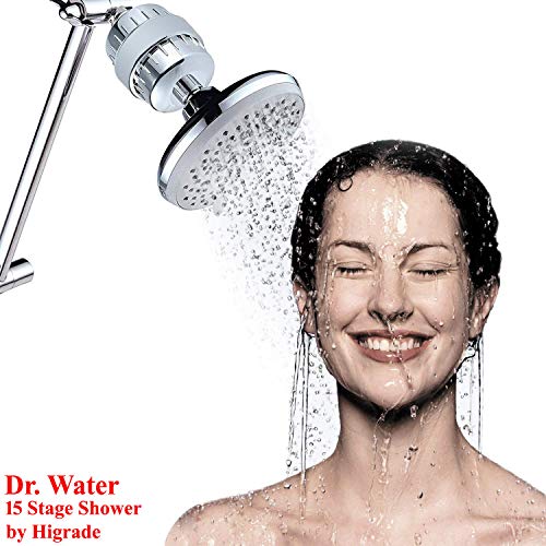 DR.WATER Dr. Water Shower Filter and Taps Hard Water Purifier for Kitchen and Bathroom, Chrome, 15 Stage - Image 5