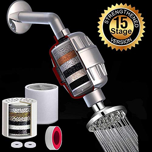 DR.WATER Dr. Water Shower Filter and Taps Hard Water Purifier for Kitchen and Bathroom, Chrome, 15 Stage - Image 3