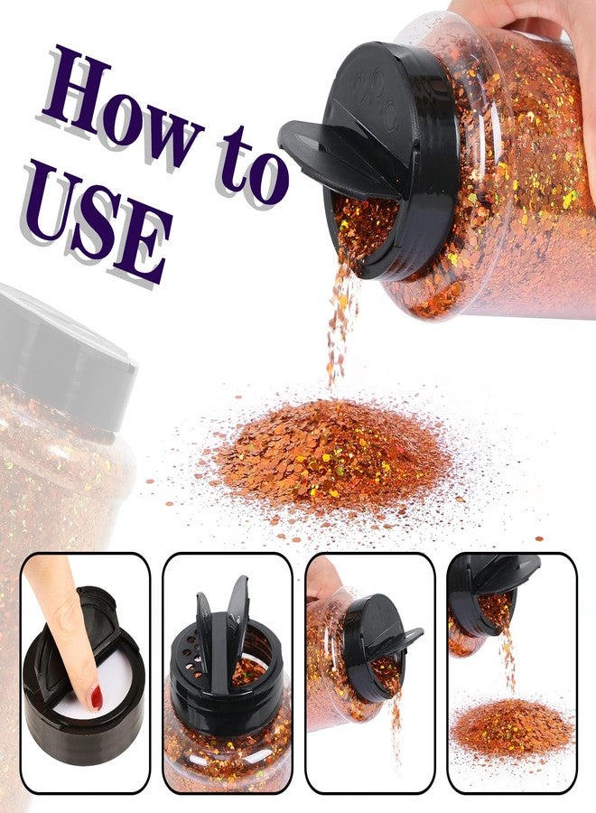 TORC 4 OZ Royal Blue Holographic Glitter 4 Ounce Mix Chunky Glitter Bulk for Resin Craft Cosmetic Art Festival Decoration - Image 5