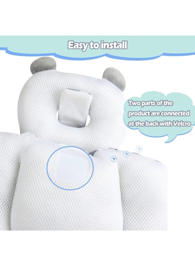 KAKIBLIN Soft Head Neck Support Cushion Pillow for Car Seat, Pushchair, Baby Carrier - Image 3