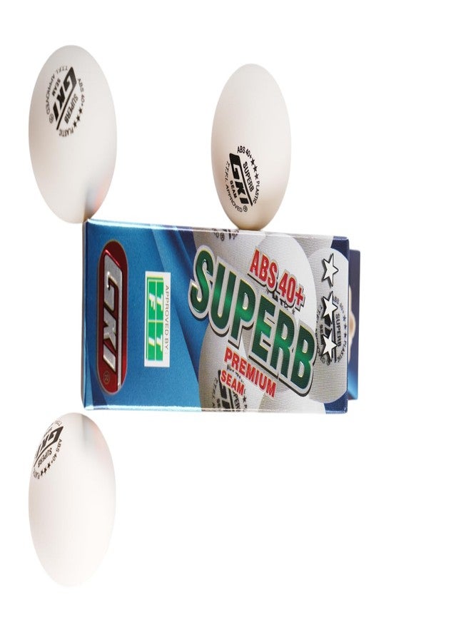 GKI Plastic Superb Table Tennis Balls Pack of 3, Multicolour - Image 3