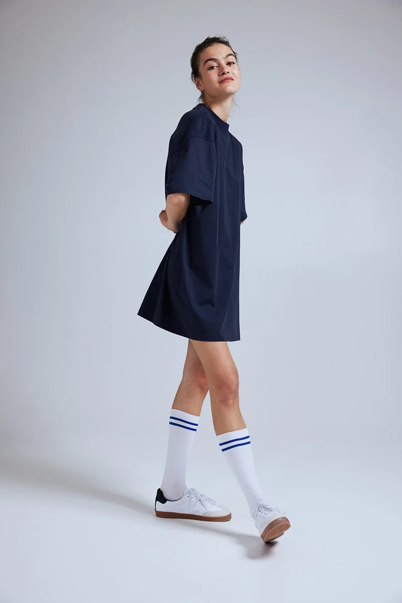 H&M Navy Oversized Dress