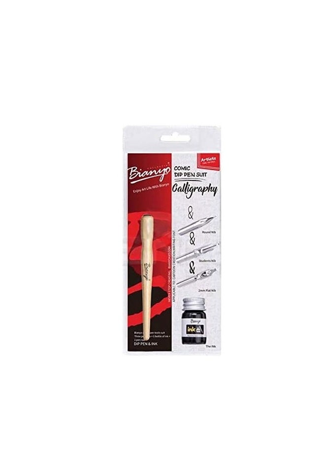 Bianyo - Bianyo comic pen tools suit three pen nibs +1 bottle of ink - No:BYCT0001 - Image 1