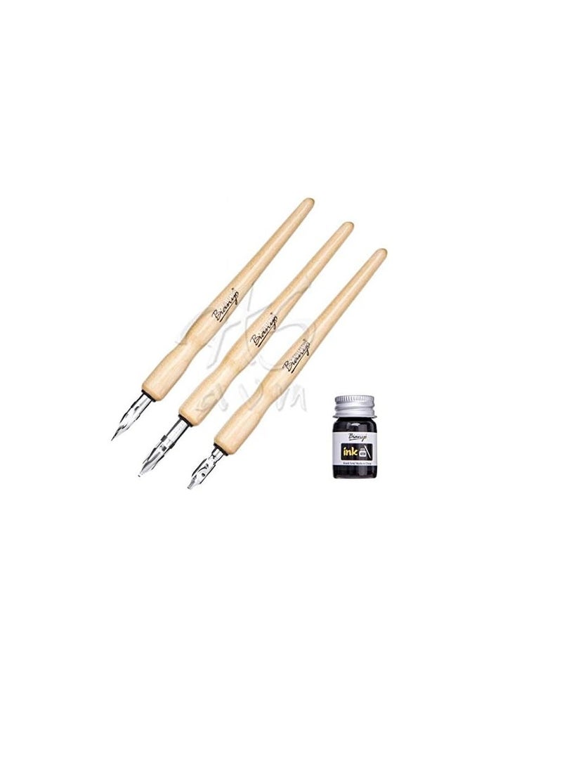 Bianyo - Bianyo comic pen tools suit three pen nibs +1 bottle of ink - No:BYCT0001 - Image 1